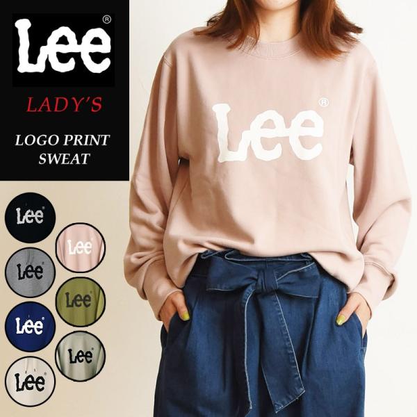 セール20％OFF Lee リー ロゴ プリント スウェット 長袖 トレーナー ビッグロゴ レディー...