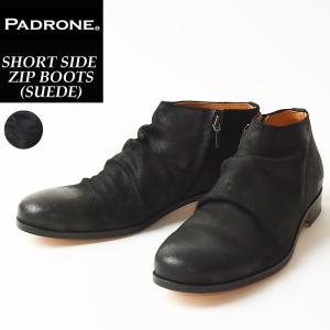 PADRONE パドローネ ショートサイドジップブーツ SIDE ZIP 43 PADRONE サイズ交換初回片道送料無料 パドローネ パドロネ
