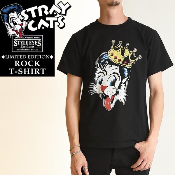 Stray Cats x Style Eye ストレイキャッツ× スタイルアイズ ロック Tシャツ ...