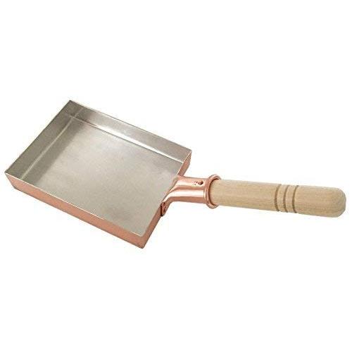 中村銅器製作所 銅製 玉子焼鍋 12長（12ｃｍ×16ｃｍ）プロ愛用の卵焼き器 卵焼き用フライパン ...
