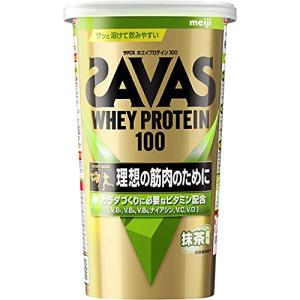 ザバス(SAVAS) ホエイプロテイン100 抹茶風味 280g 明治