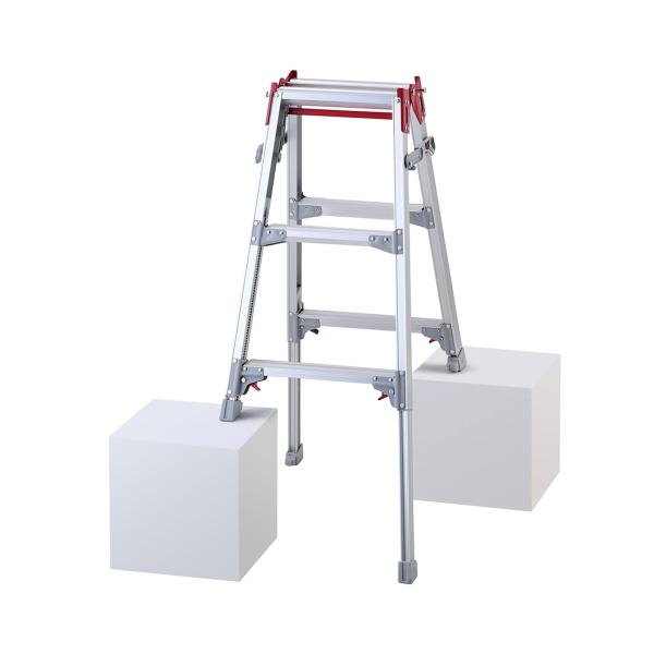 長谷川工業(Hasegawa) はしご兼用脚立 脚部伸縮 RYZ-09d 0.72~1.03m (1...