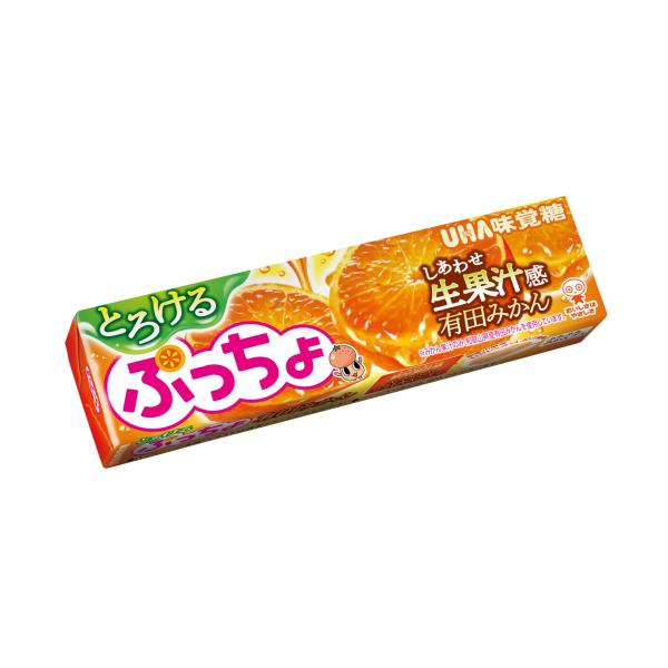 UHA味覚糖 ぷっちょスティック とろける有田みかん 10粒×10個