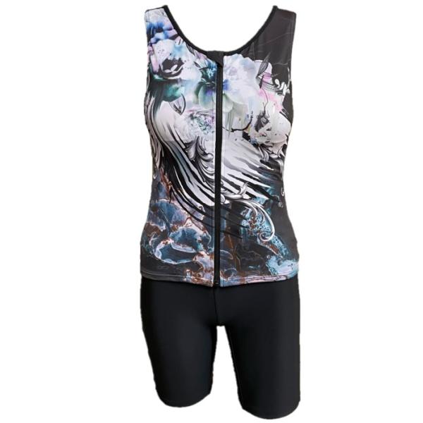 WN-345110 npフィットネス水着　スナップ付きセパレート　総裏地　女性用　サイズ/9号〜19...