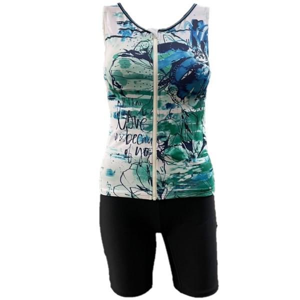 WN-455310 npフィットネス水着　スナップ付きセパレート　総裏地　女性用　サイズ/7号〜15...