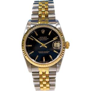 【中古品】ROLEX ロレックス　デイトジャスト 黒文字盤 レディース 送料無料 68273｜gerberayachiyo