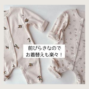 ロンパース 長袖 女の子 男の子 前開き 前び...の詳細画像1