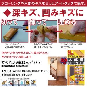 かくれん棒 ねんどパテ 建築の友 〈 フローリ...の詳細画像1