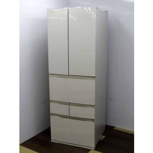 TOSHIBA ベジータ 2018年製 GR-M460FW 6ドア 462L フレンチドア ガラスドア 自動製氷 ラピスアイボリー 真ん中野菜室