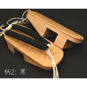 畳表を張ったのめり下駄・大千両・茶竹に会津木綿花緒の詳細画像2