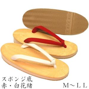 草履 雪駄 赤花緒 軽装草履 白花緒 スポンジ底 女性用