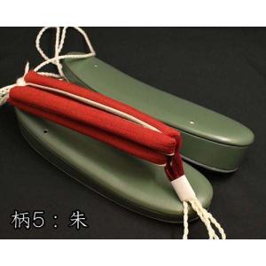 カジュアル草履・艶消し草履・緑に会津木綿花緒の詳細画像5