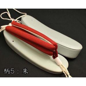 カジュアル草履・艶消し草履・薄グレーに会津木綿花緒の詳細画像5
