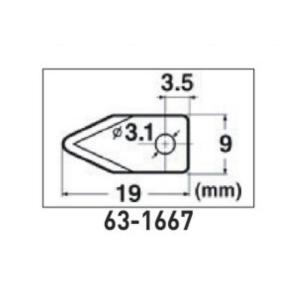 サークルカッター用　替刃BC-1P　両刃1枚入　（KLASS 　極東産機　 63-1667）