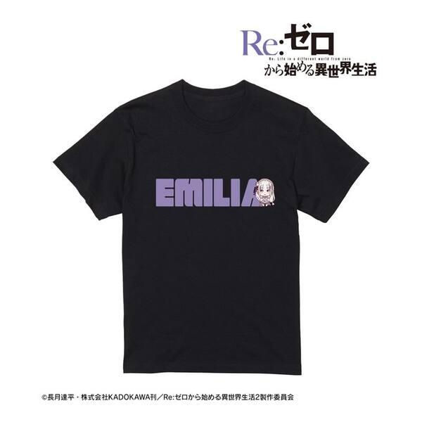 Re:ゼロから始める異世界生活 エミリア ちょこんと！ Tシャツ レディース(サイズ/XXL)