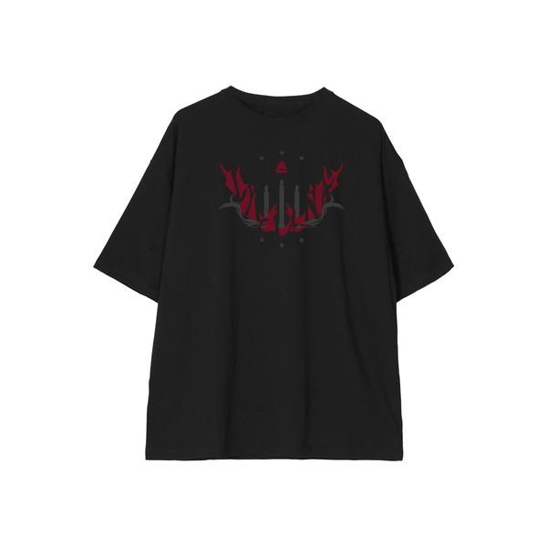 アークナイツ 描き起こし ショッピングver. ブレミシャイン 着用BIGシルエットTシャツユニセッ...