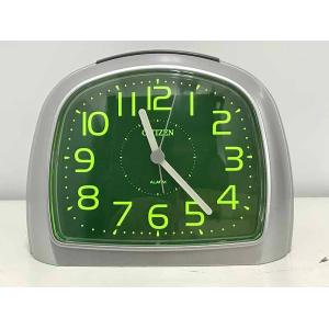 保証付き 訳あり アウトレット品 リズム時計工業 目覚し時計 8ZE600CZ19 シルバーメタリック アナログ 連続秒針 集光文字板 クオーツ