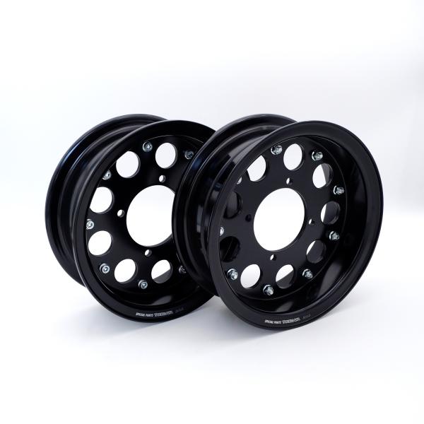 【特価】モンキーゴリラ 武川 タケガワ 8インチ アルミホイール ブラック ワイドホイール 前後セッ...