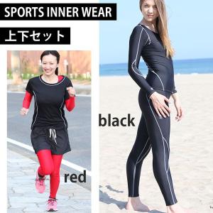 レディース インナースーツ インナーパンツ コンプレッション スポーツインナー ns-3022-3023｜getoverit