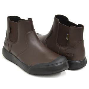 KEEN WOMEN ELENA CHELSEA WP 【キーン エレナ チェルシー ウォータープルーフ】  BISON / BLACK｜gettry