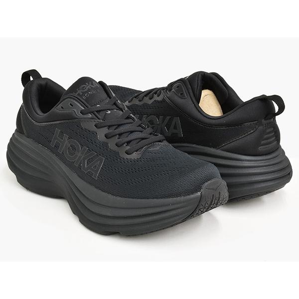 HOKA ONE ONE BONDI 8 【ホカ オネオネ ボンダイ メンズ】 BLACK / BL...