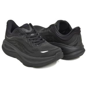 【並行輸入品】[現価格での販売は7/21 0:00まで]HOKA WOMEN'S BONDI 9 WIDE 【ホカ ウィメンズ ボンダイ 9 ワイド 幅広】 BLACK / BLACK (WIDTH:D)