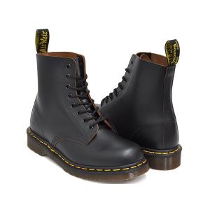 Dr.Martens VINTAGE 1460 8EYE BOOT 【ドクターマーチン ヴィンテージ 8 アイ ホール ブーツ】 【メイド イン イングランド UK 英国製】 BLACK QUILON｜gettry