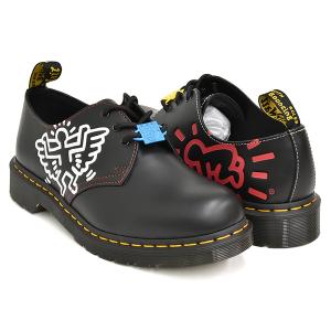 Dr.Martens 1461 KEITH HARING 3EYE GIBSON SHOE BLACK SMOOTH
