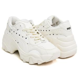 PUMA PULSAR WEDGE WNS POLKA DOT 【プーマ パルサー ウェッジ ウィメンズ】 FORSTED IVORY / FR IVORY / NAVY｜GETTRY
