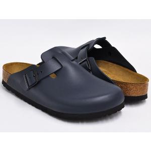 BIRKENSTOCK Boston 【ビルケンシュトック ボストン】 BLUE / SMOOTH LEATHER (SOFT FOOTBED)｜gettry