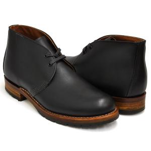 RED WING BECKMAN CHUKKA BOOTS #9024 【レッドウィング  ベックマン チャッカ ブーツ】 BLACK ''FEATHERSTONE'' WIDTH:D｜gettry
