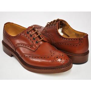 Tricker's COUNTRY SHOES BOURTON #M5633 〔トリッカーズ カントリーシューズ〕 〔バートン〕 MARRON ANTIQUE CALF FITTING:5(Eワイズ相当)｜gettry