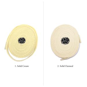 [5/10 0:00まで★28時間限定セール]Foxtrot Uniform THREADS SPORT LACES 【フォックストロット ユニフォーム スレッド スポーツ レース】 CREAM & OATMEAL｜gettry