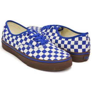 VANS AUTHENTIC 【バンズ オーセンティック チェッカーボード ガムソール】 (CHECKERBOARD) CLSC BL / WHT / GUM｜gettry