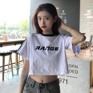Tシャツ レディース 半袖 夏 ショート丈 へそ出し トップス 韓国ファッション 原宿系 ヒップホップ ダンス衣装 ストリート風 カジュアル ゆるい Sz Lxh Getゆたか 通販 Yahoo ショッピング