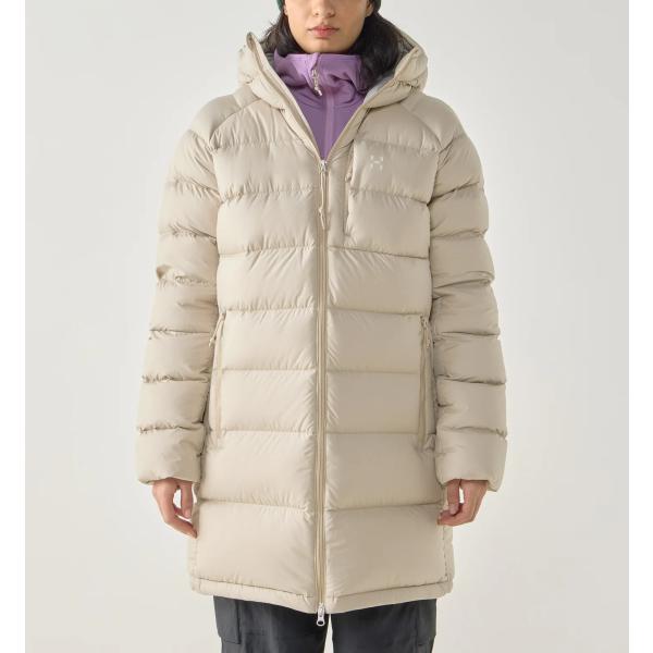 HAGLOFS ロッソン ダウン パーカー レディース 防寒 アウター 長袖 フード付き 撥水 軽量...