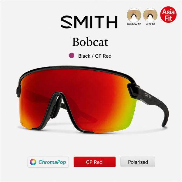 SMITH スミス Bobcat Asia Fit  Black  CP-Red Mirror ＆ ...