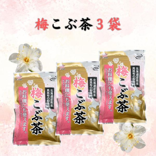前島食品 梅こぶ茶 300g×3袋 うめ