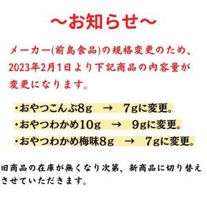 前島食品 おやつわかめ 梅味 10袋 おつまみの詳細画像2