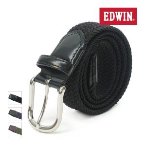 エドウイン EDWIN ベルト 0111214 バックルゴム メッシュ メンズ レディース カジュアル ビジネス ブラック ネイビー カーキ｜gfshoes