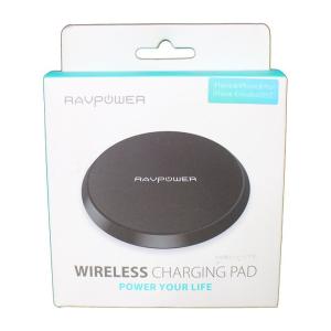 【未使用品】 RAVPower ラブパワー Wireless Charging Pad ブラック RP-PC064 ワイヤレスのみ smasale-108A｜gg-mall