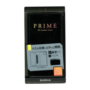 iPhone 12/ iPhone 12 Pro 薄型PUレザーフラップケース LP-IM20PRIBK PRIME ブラック smasale-62A｜gg-mall