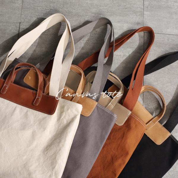 トートバッグ レディース メンズ キャンバス 無地 帆布 縦型 大きめ 大きい a4 おしゃれ かわ...