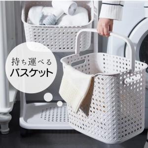 ランドリーバスケット 2段 キャスター スリム...の詳細画像1