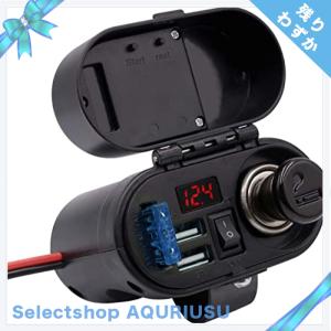 BlueFire バイク用 デュアルポート USB充電器 オートバイ電源アダプター