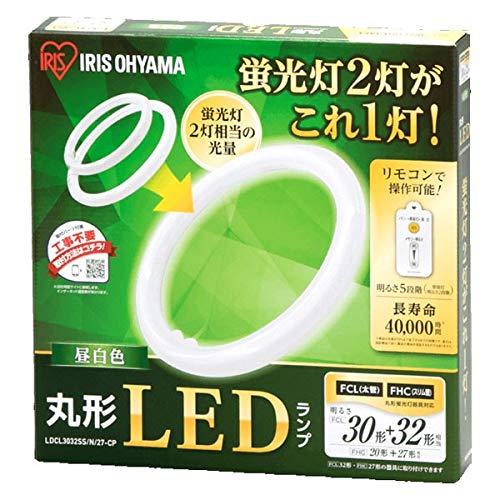 アイリスオーヤマ 丸形LEDランプ LDCL3032SS/N/27-CP