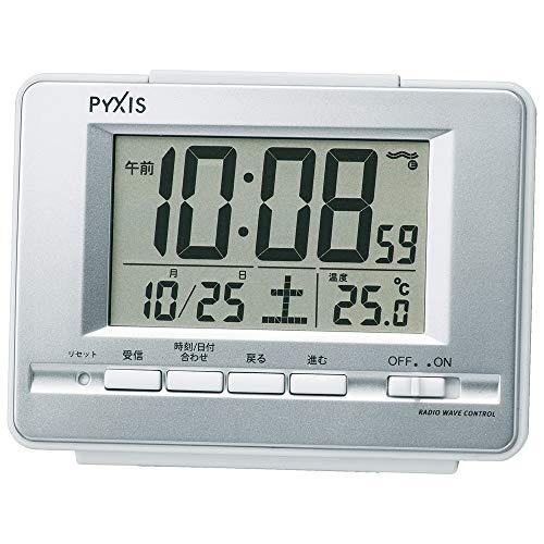 セイコークロック 置き時計 目覚まし時計 電波 デジタル 温度表示 表示 PYXIS ピクシス BC...