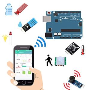 OSOYOO arduino用 IoT スターター キット 物体に通信機能を持たせ 自動認識 制御 遠隔計測 モノのインターネット 開発電子部品キット (アルドゥイーノ IoT Kit)｜ggf1-store
