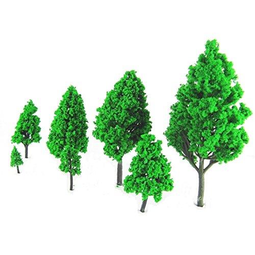 (FUPUONE) ジオラマ 木 模型 樹木 Nゲージ 鉄道 風景 高さ7種類*5本 35本セット ...