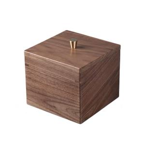Sakulaya 収納 ボックス 木製 小物収納 木箱 蓋付き 小物入れ ボックス 卓上収納 コーヒーフィルターケース 胡桃の木｜ggf1-store